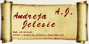Andreja Jelesić vizit kartica